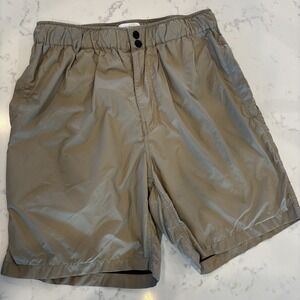 Saturdays NYC Shorts Nylon‎ Mesh Liner Athletic Board Swim Shorts Mens MED Tan